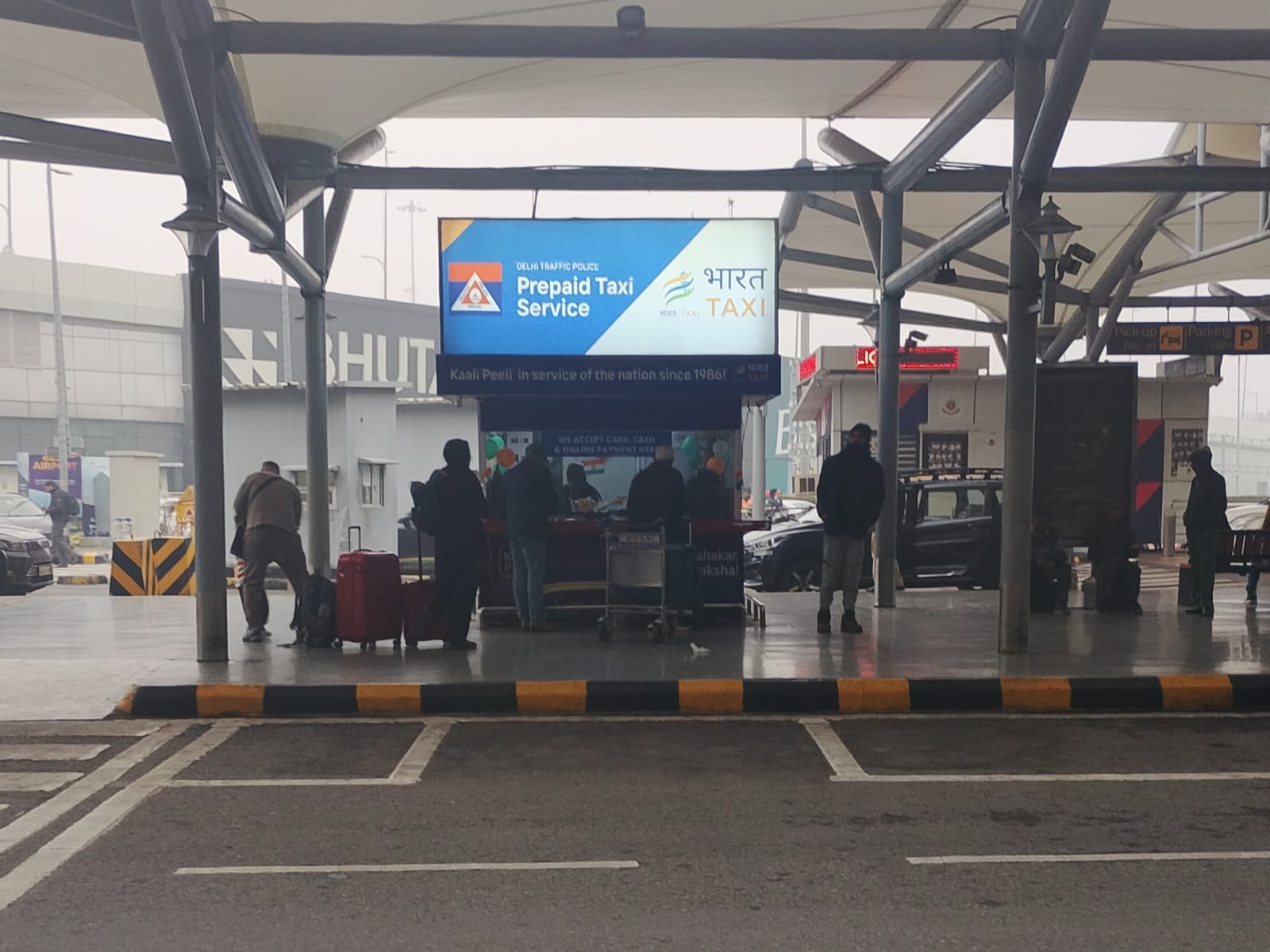 Bharat Prepaid Taxi Counter at Delhi Airport T3