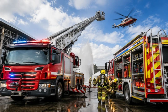 Fire vehicles rescue systems and emergency response technology at Fire India 2026