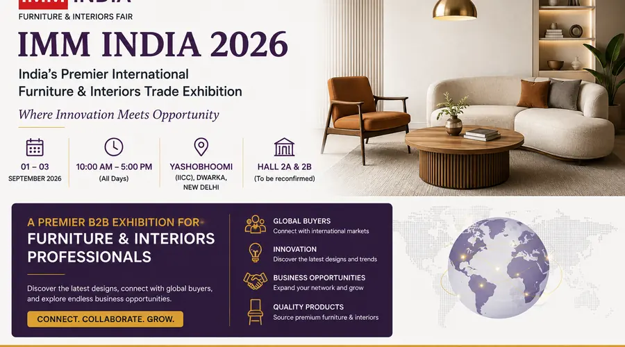 IMM India 2026 global furniture interiors and design sourcing platform