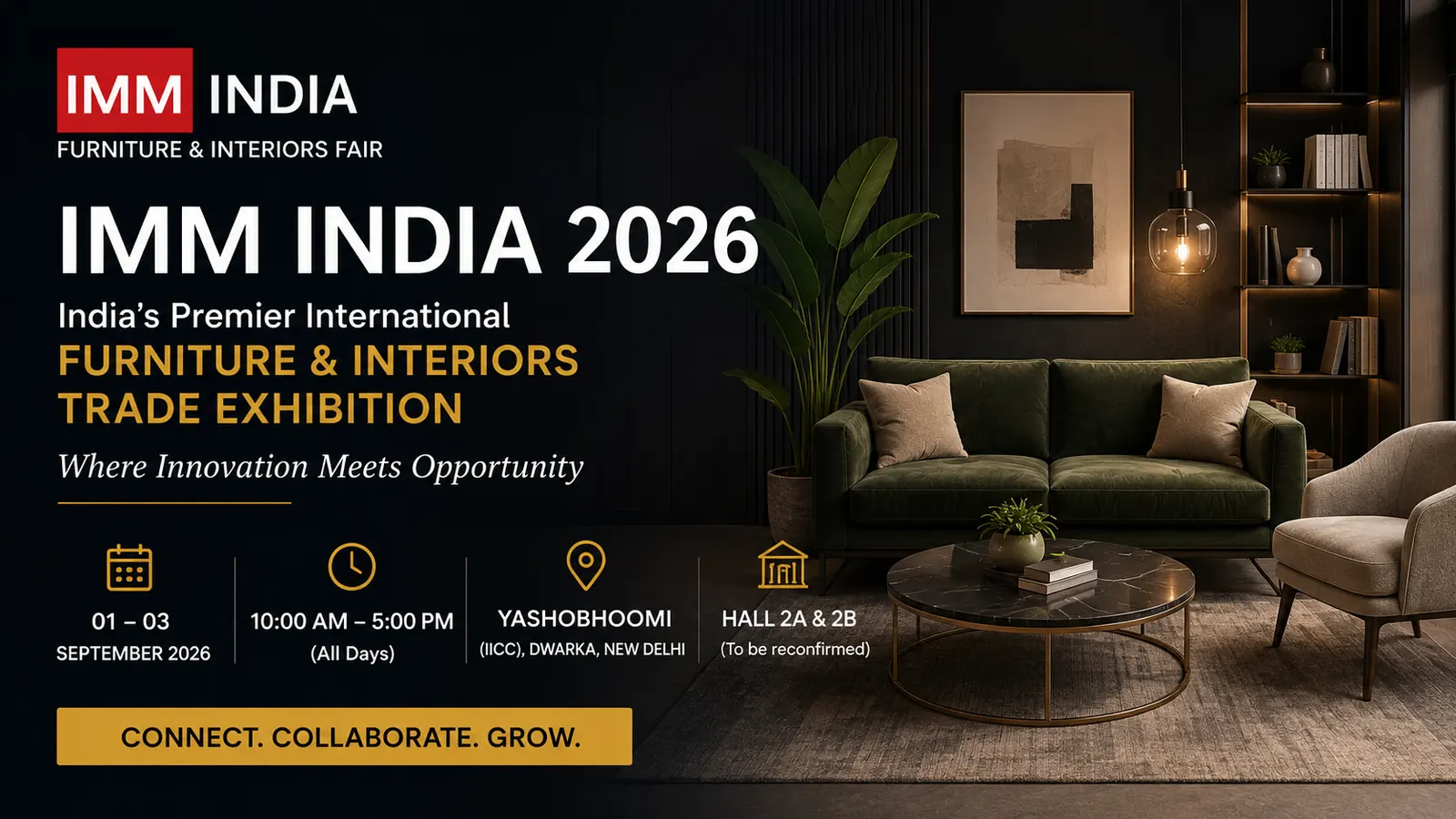 IMM India 2026 at Yashobhoomi near Delhi Airport and Aerocity