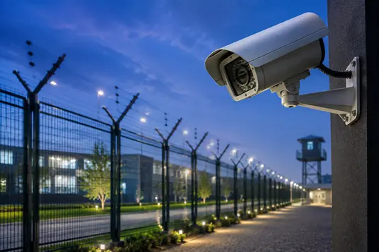 Surveillance radar night vision sensors and drone monitoring for perimeter security