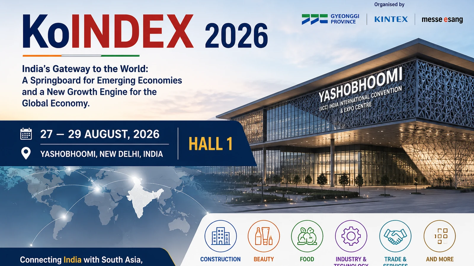 KoINDEX 2026 at Yashobhoomi near Delhi Airport