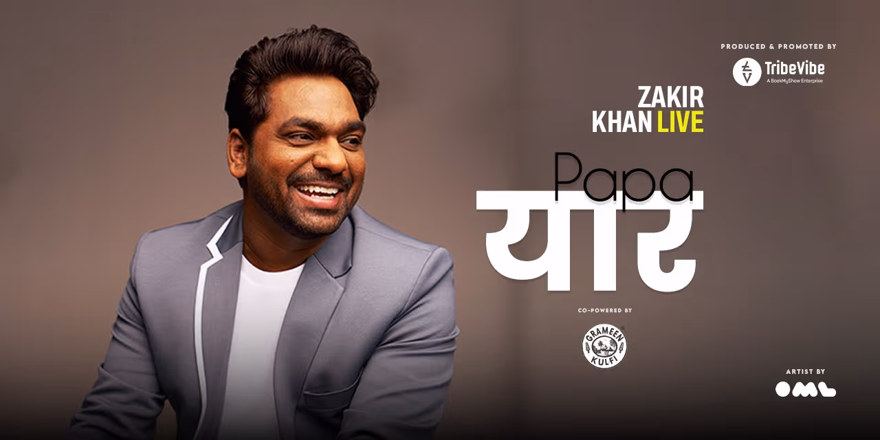 Zakir Khan Papa Yaar Delhi Show Poster