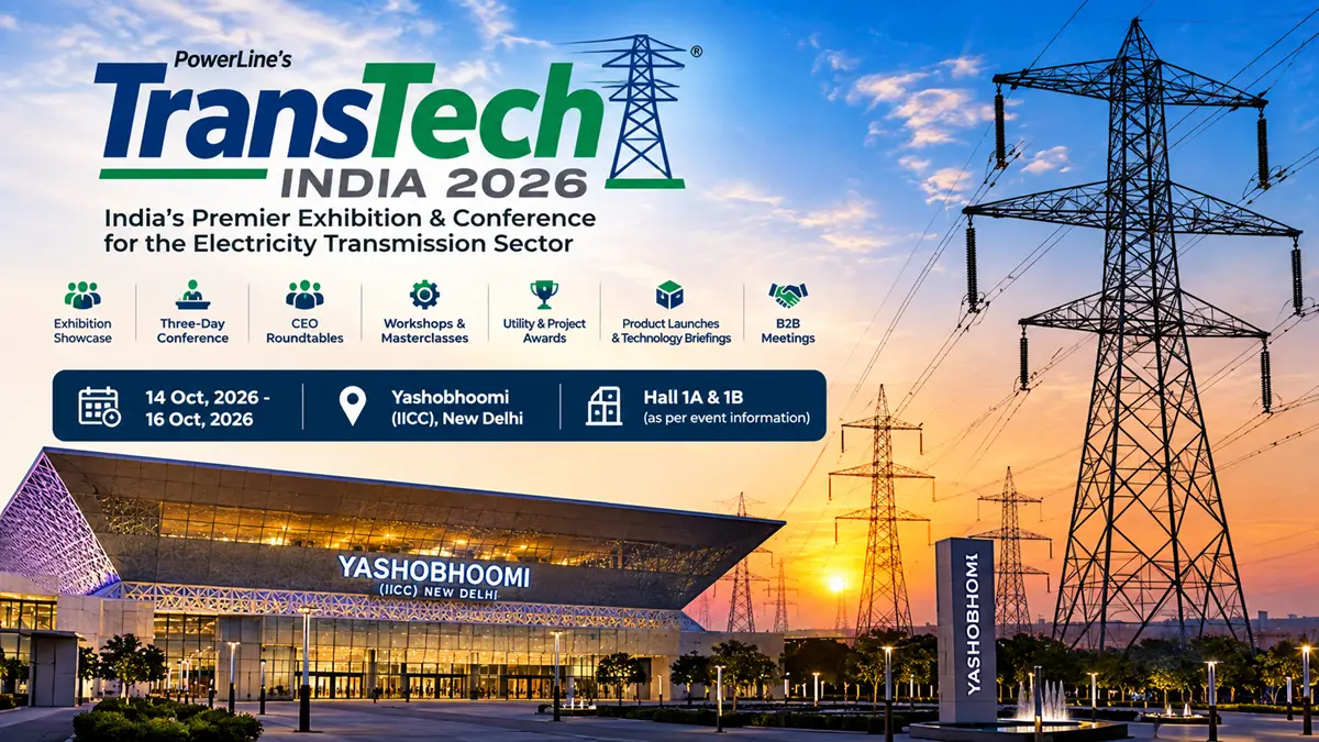 Power Line TransTech India 2026 exhibition and conference at Yashobhoomi New Delhi