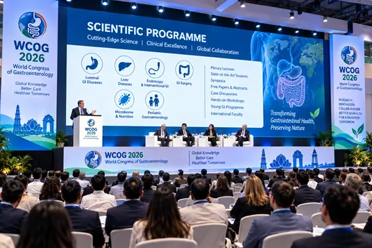 Gastroenterology scientific programme and medical conference sessions at WCOG 2026