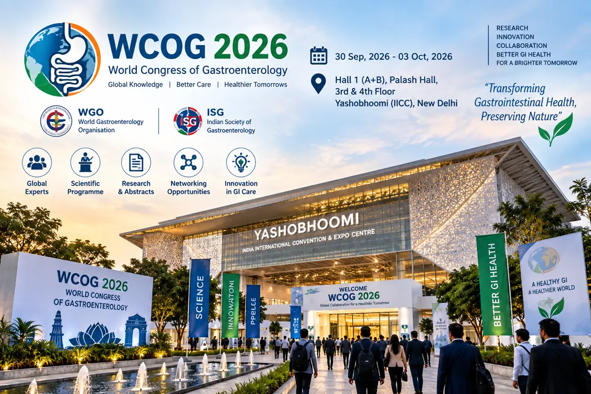 World Congress of Gastroenterology 2026 at Yashobhoomi New Delhi