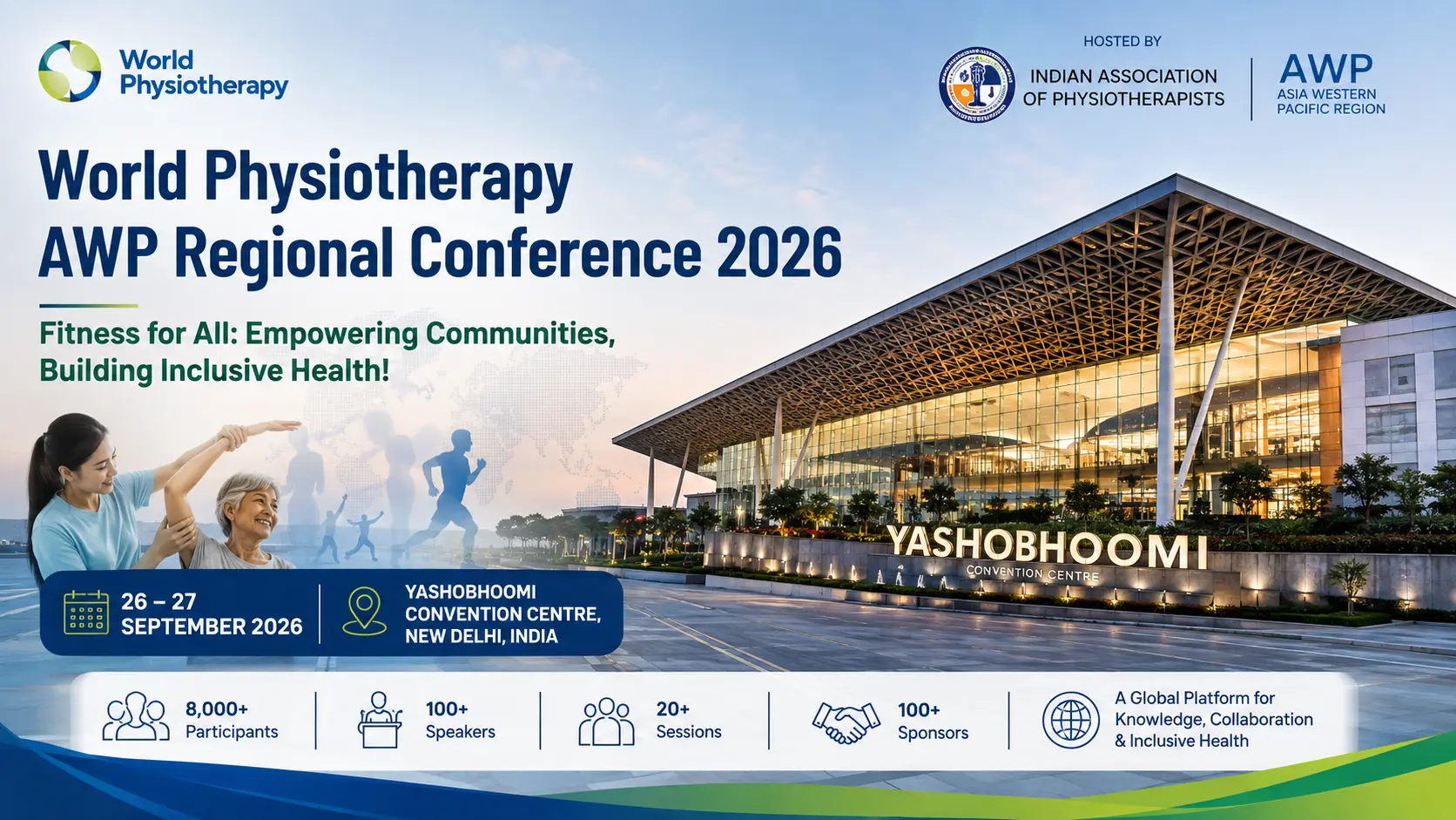 World Physiotherapy AWP Regional Conference 2026 at Yashobhoomi New Delhi